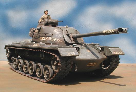 ◉M48A2パットン（MONOGRAM 1/35）1979年ごろに製作・2020年に歩兵