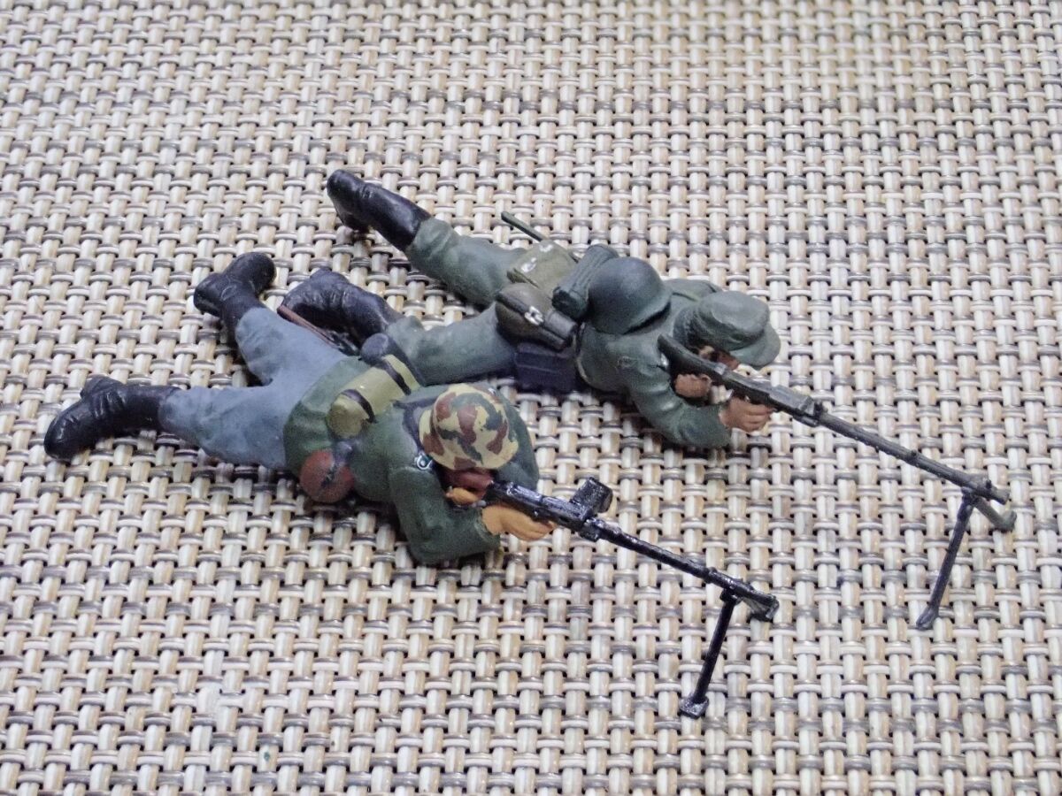 ◉ドイツ歩兵セット（TAMIYA 1/35 MM02）1970年ごろ製作＆2020年