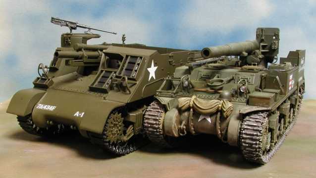 アカデミー 1/35 M-12 155mm 他　計４個セット ◉M12 155mm自走砲（ACADEMY 1/35 ）2002年2月完成 : T.M.の