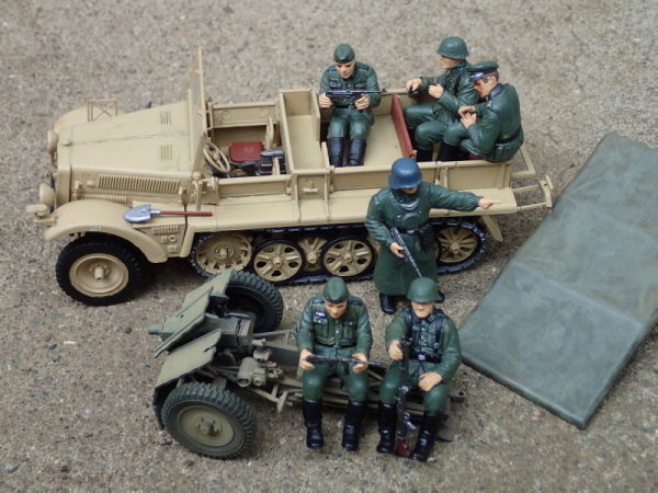 1/35 ドイツアフリカ軍団3tハーフトラック　105mm軽榴弾砲 1/35 ドイツアフリカ軍団3tハーフトラック105mm軽榴弾砲