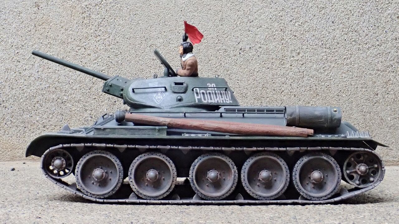◉T-34/76 1942年型(TAMIYA 1/35 MM49) 1975年3月製作・2023年 ◉T-34/76 1942年型(TAMIYA 1/35 MM49) 1975年3月製作・2023年