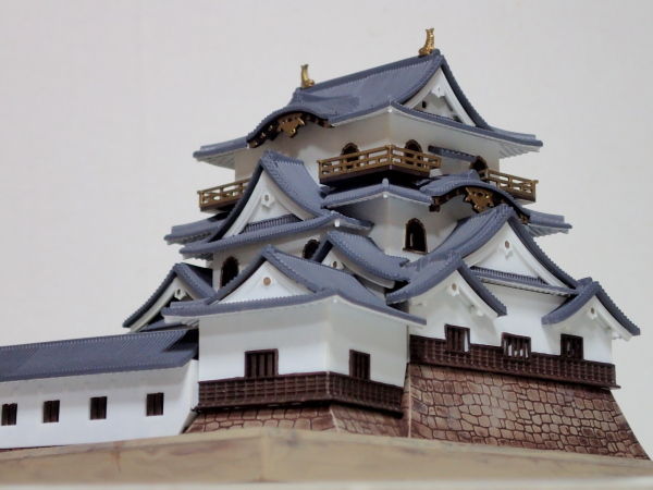 彦根城　プラモデル　組立済完成品 みにちゅあーと] 名城シリーズ 国宝 彦根城 (組み立てキット