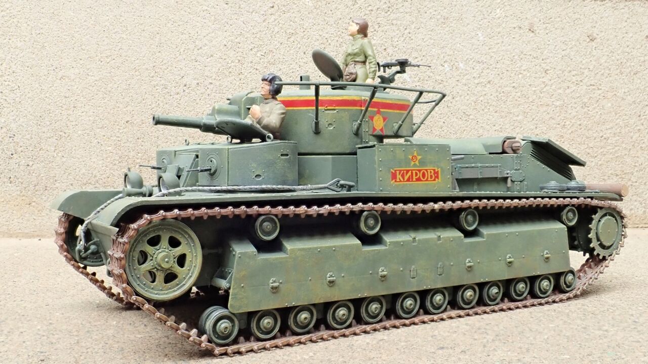 ◉T-28(ICM 1/35)1990年代に製作し、2020年代に微調整 ◉T-28(ICM 1/35)1990年代に製作し、2020年代に微調整