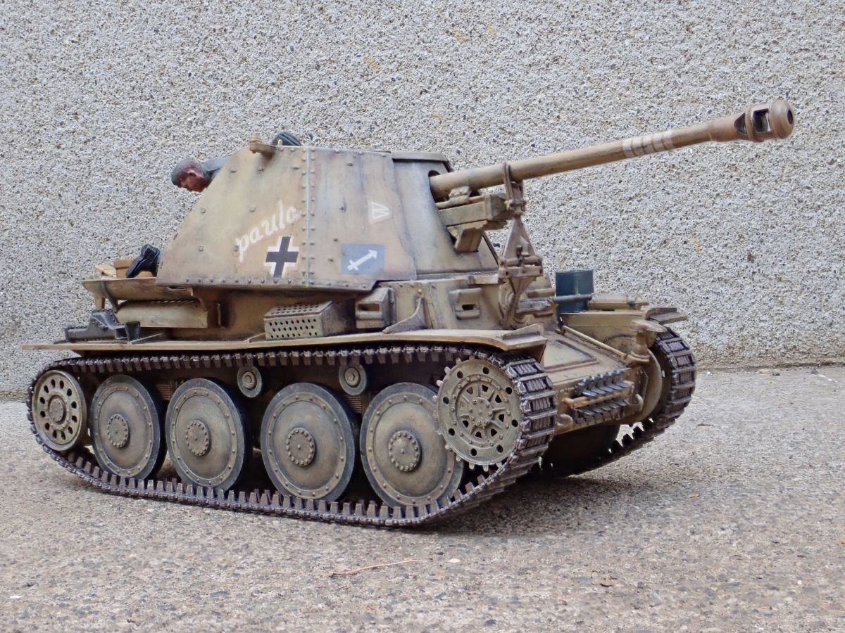 ◉マーダー3(ITALERI 1/35)1978年ごろに製作&後日フィギュア ◉マーダー3(ITALERI 1/35)1978年ごろに製作&後日フィギュア