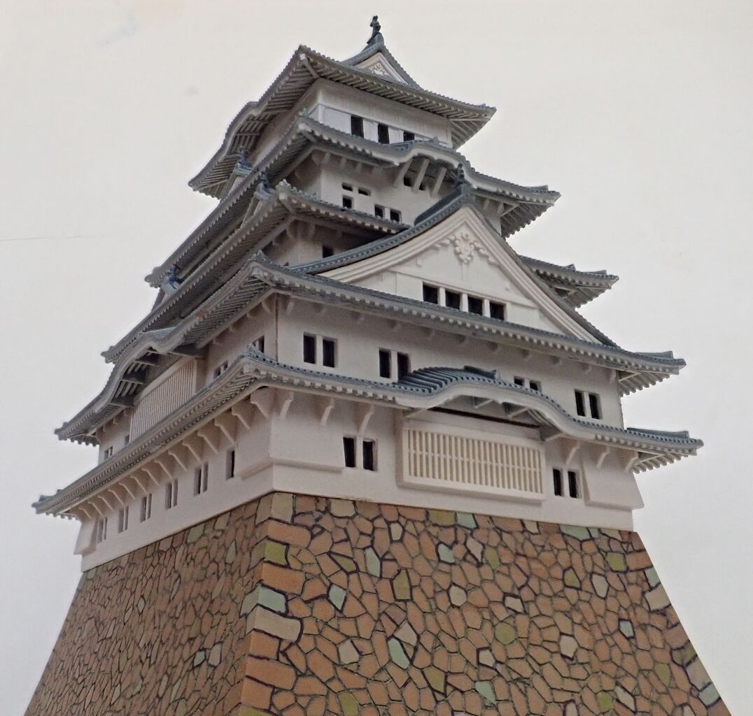 ◉大姫路城 大天守(FUJIMI 1/300) 1970年ごろ製作・2024年 ◉大姫路城 大天守(FUJIMI 1/300) 1970年ごろ製作・2024年
