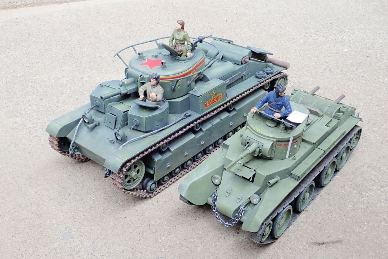 ◉T-28（ICM 1/35）1990年代に製作し、2020年代に微調整