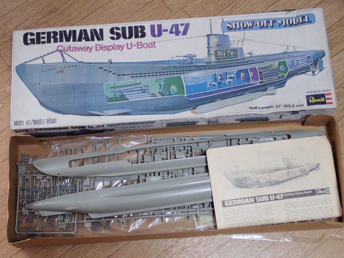 未組立品】robbe 奥深く U47 NO.1114 ロベU47 潜水艦 プラモデル