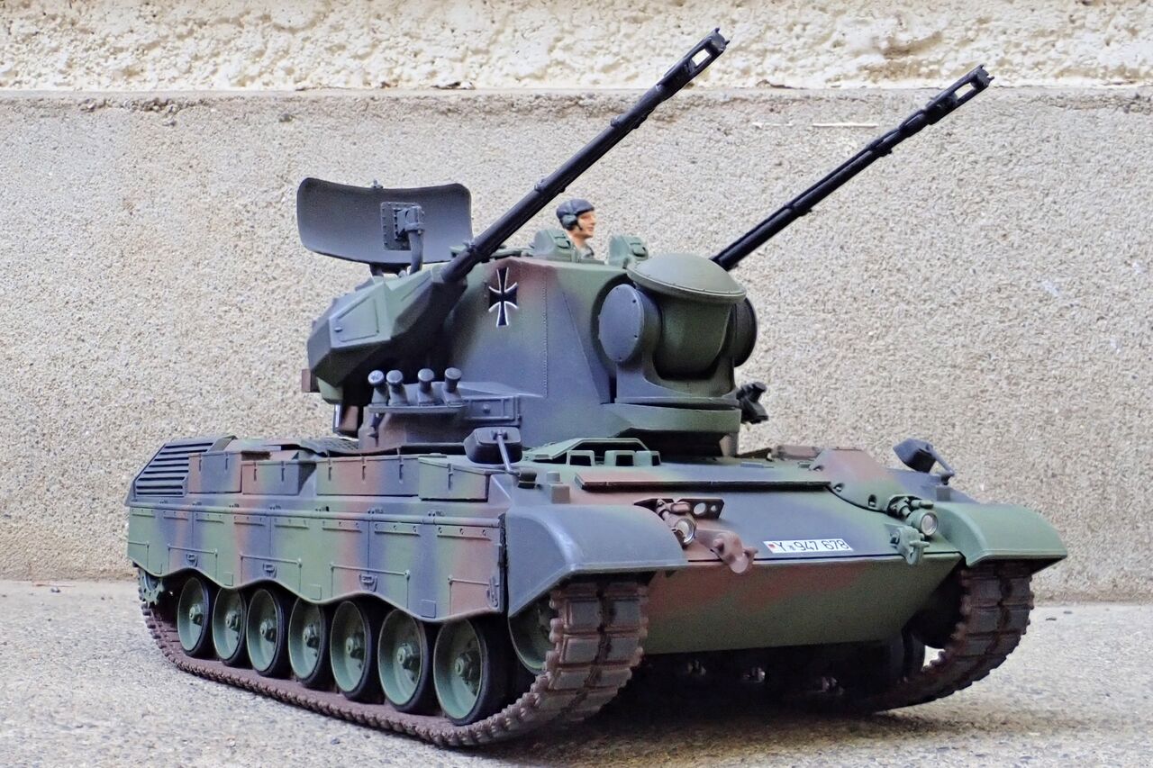 ◉対空戦車ゲパルト（TAMIYA 1/35 MT51）1980年代に製作し2023年
