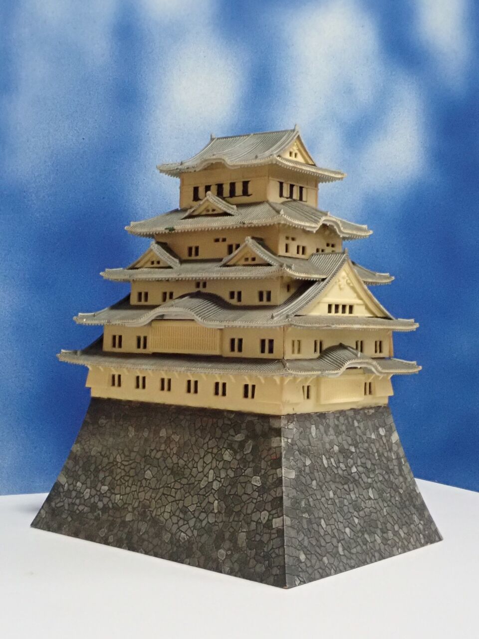 ◉大姫路城 大天守(FUJIMI 1/300) 1970年ごろ製作・2024年 ◉大姫路城 大天守(FUJIMI 1/300) 1970年ごろ製作・2024年