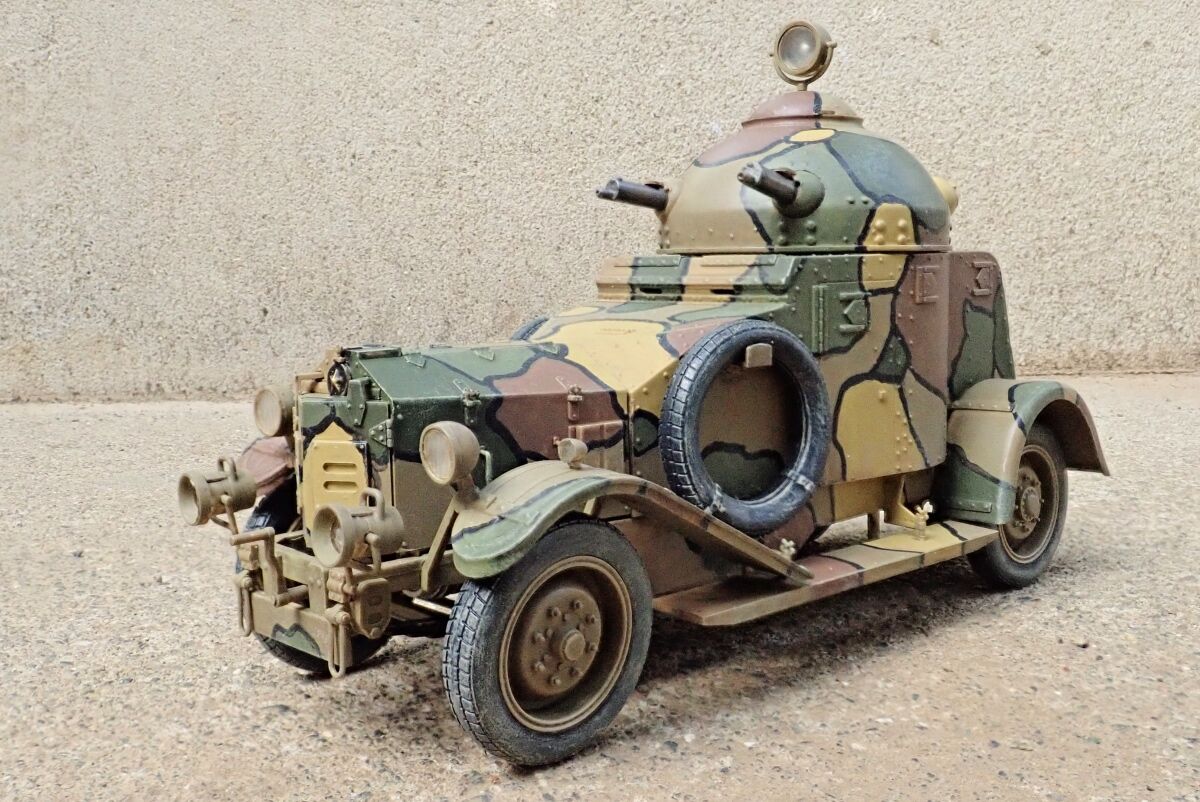 南満州鉄道　日本軍ヴィッカースクロスレイ装甲車。 朝倉文夫 南満州鉄道 昭和6年製 日本軍 ヴィッカースクロスレイ