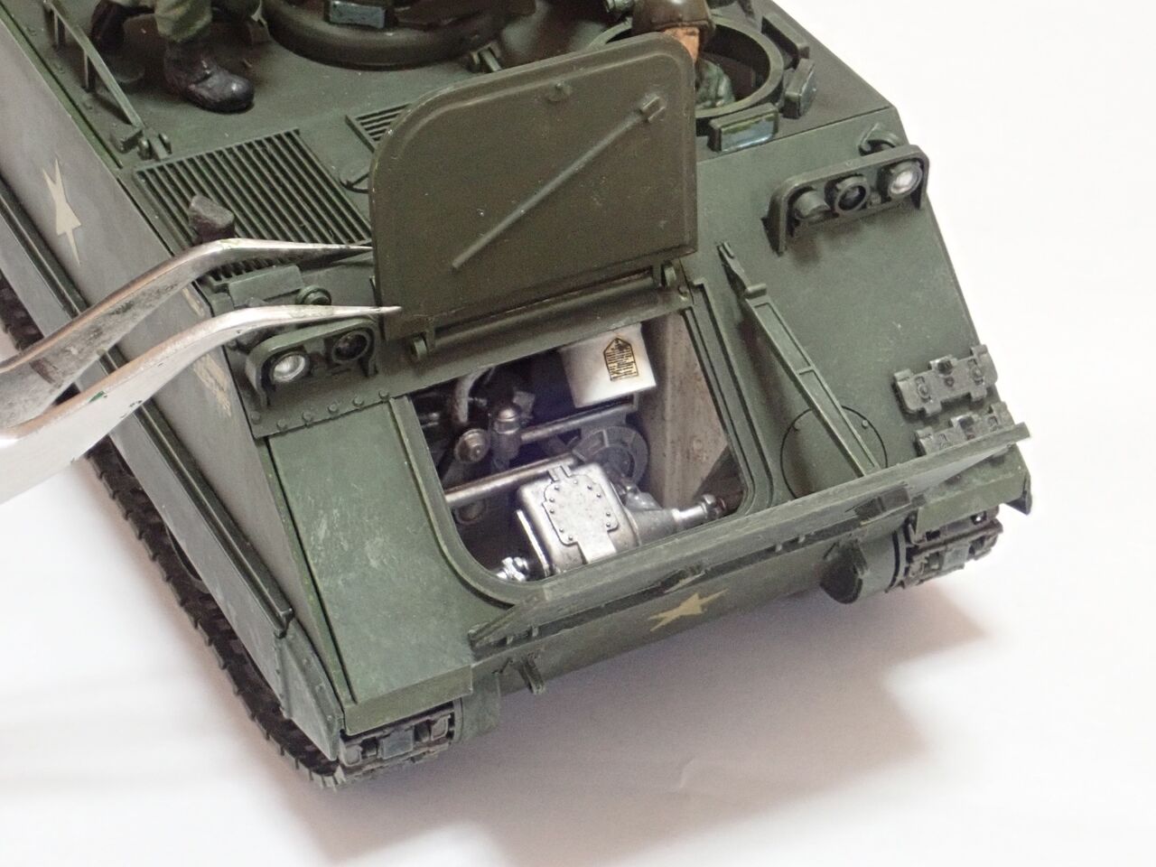 ▶︎機甲兵員輸送車 M113(TAMIYA 1/35 MM40) エンジンルームが ▶︎機甲兵員輸送車 M113(TAMIYA 1/35 MM40) エンジンルームが