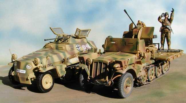 ◉1トンハーフトラック20mm高射機関砲搭載型（ITALERI 1/35）2001年12