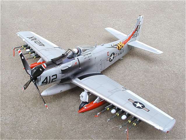 ◉A-1H スカイレイダー(MONOGRAM 1/48)2007年1月完成 : T.M.の ◉A-1H スカイレイダー(MONOGRAM 1/48)2007年1月完成 : T.M.の