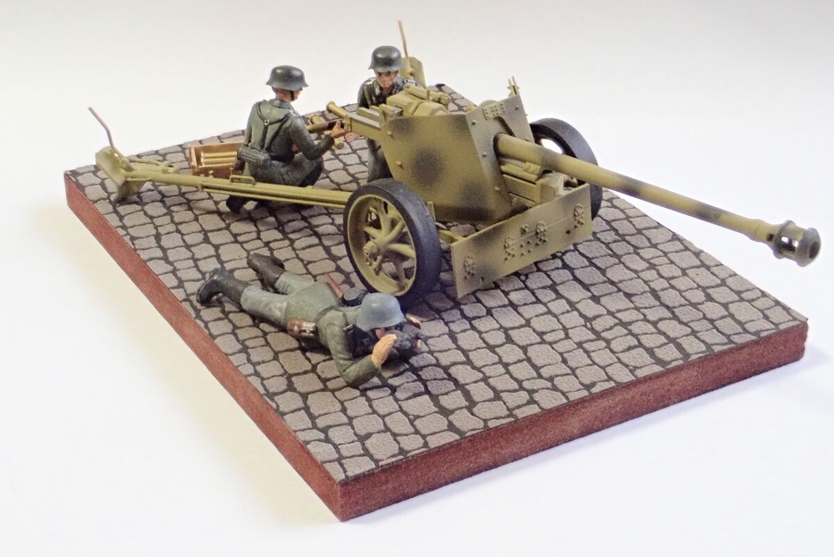 ◉75mm対戦車砲PAK40L46（ITALAEREI 1/35） 1970年代に製作し、2022年