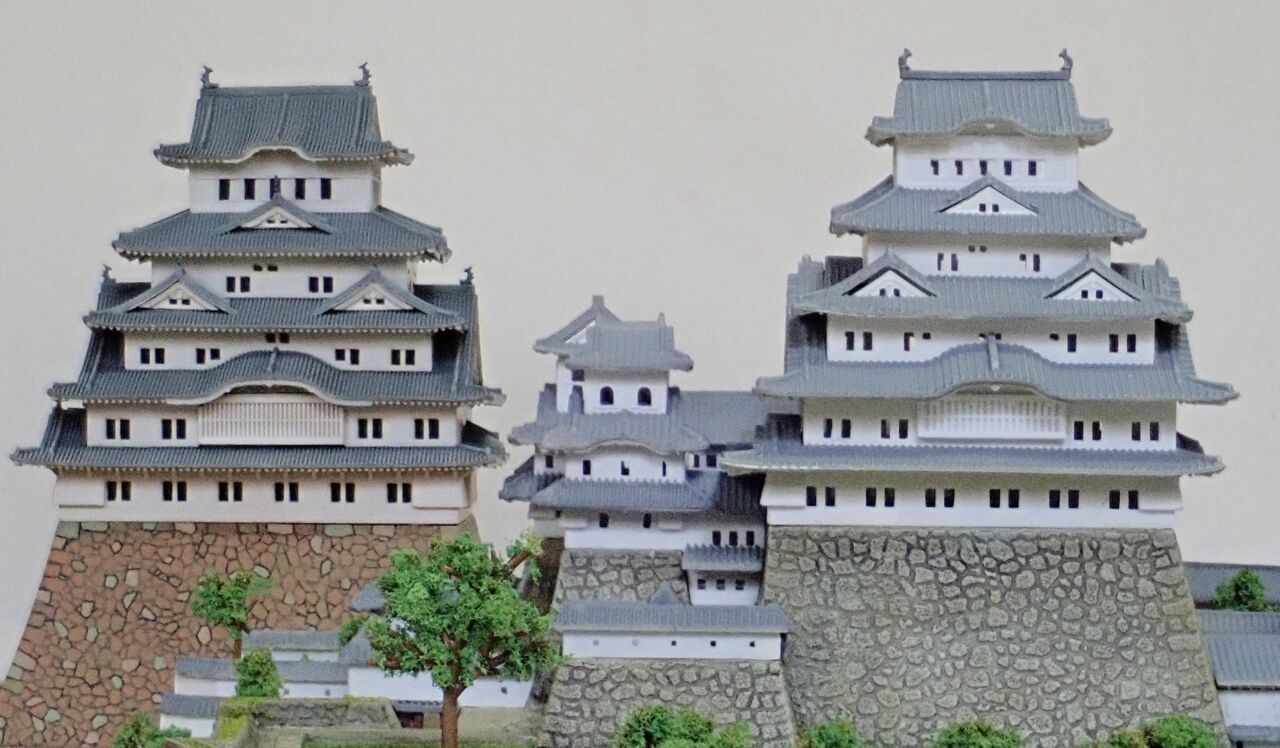 ◉大姫路城 大天守(FUJIMI 1/300) 1970年ごろ製作・2024年 ◉大姫路城 大天守(FUJIMI 1/300) 1970年ごろ製作・2024年