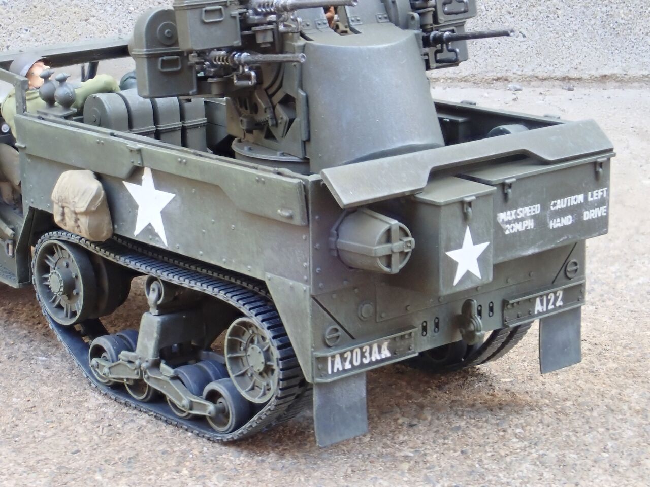 ◉M16スカイクリーナー (TAMIYA 1/35 M81 ) 1976年ごろ製作 ◉M16スカイクリーナー (TAMIYA 1/35 M81 ) 1976年ごろ製作