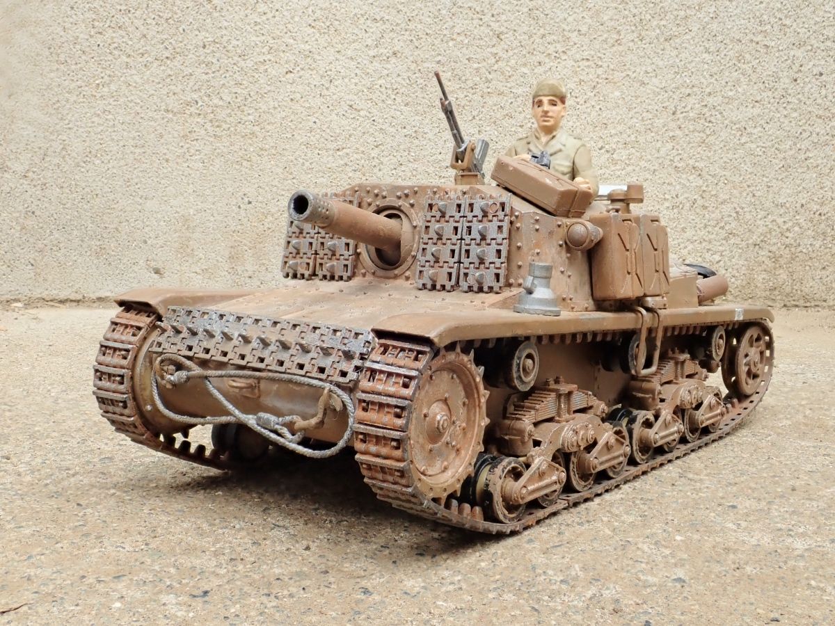 ◉セモベンテ M40-75/18(TAMIYA 1/35 MM78)1976年製作 : T.M. ◉セモベンテ M40-75/18(TAMIYA 1/35 MM78)1976年製作 : T.M.