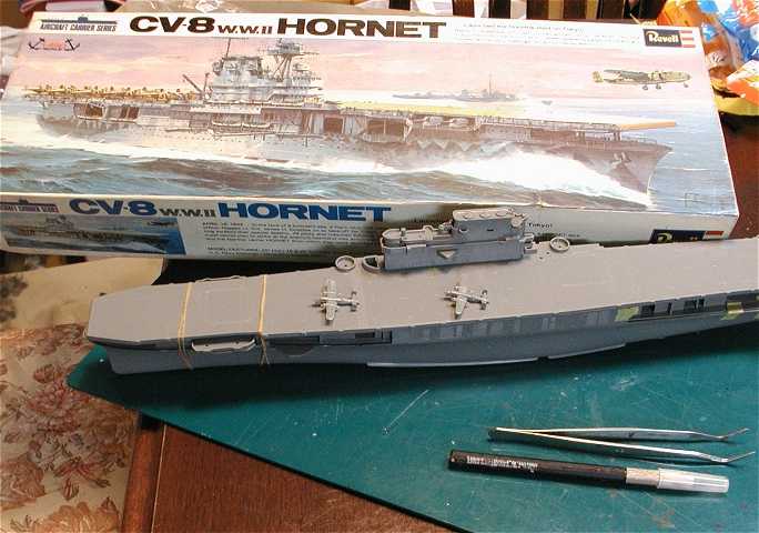 ◉航空母艦CV-8ホーネット(REVELL 1/480)2006年10月完成 ◉航空母艦CV-8ホーネット(REVELL 1/480)2006年10月完成