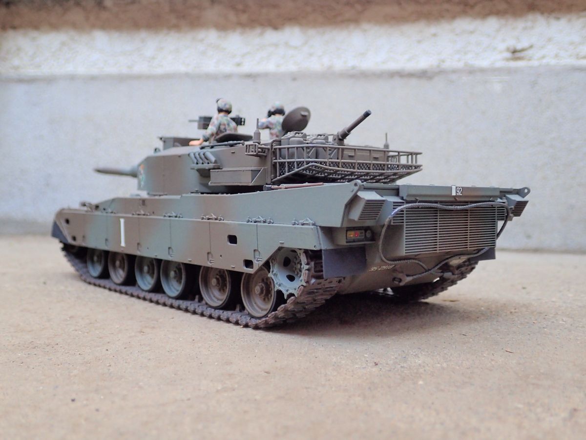 ◉90式戦車（TAMIYA 1/35 MM208）1996年製作 : T.M.のプラモMUSEUM