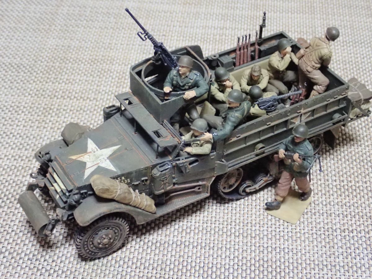タミヤのM3A2ハーフトラックをレストアしました。 : T.M.のプラモMUSEUM