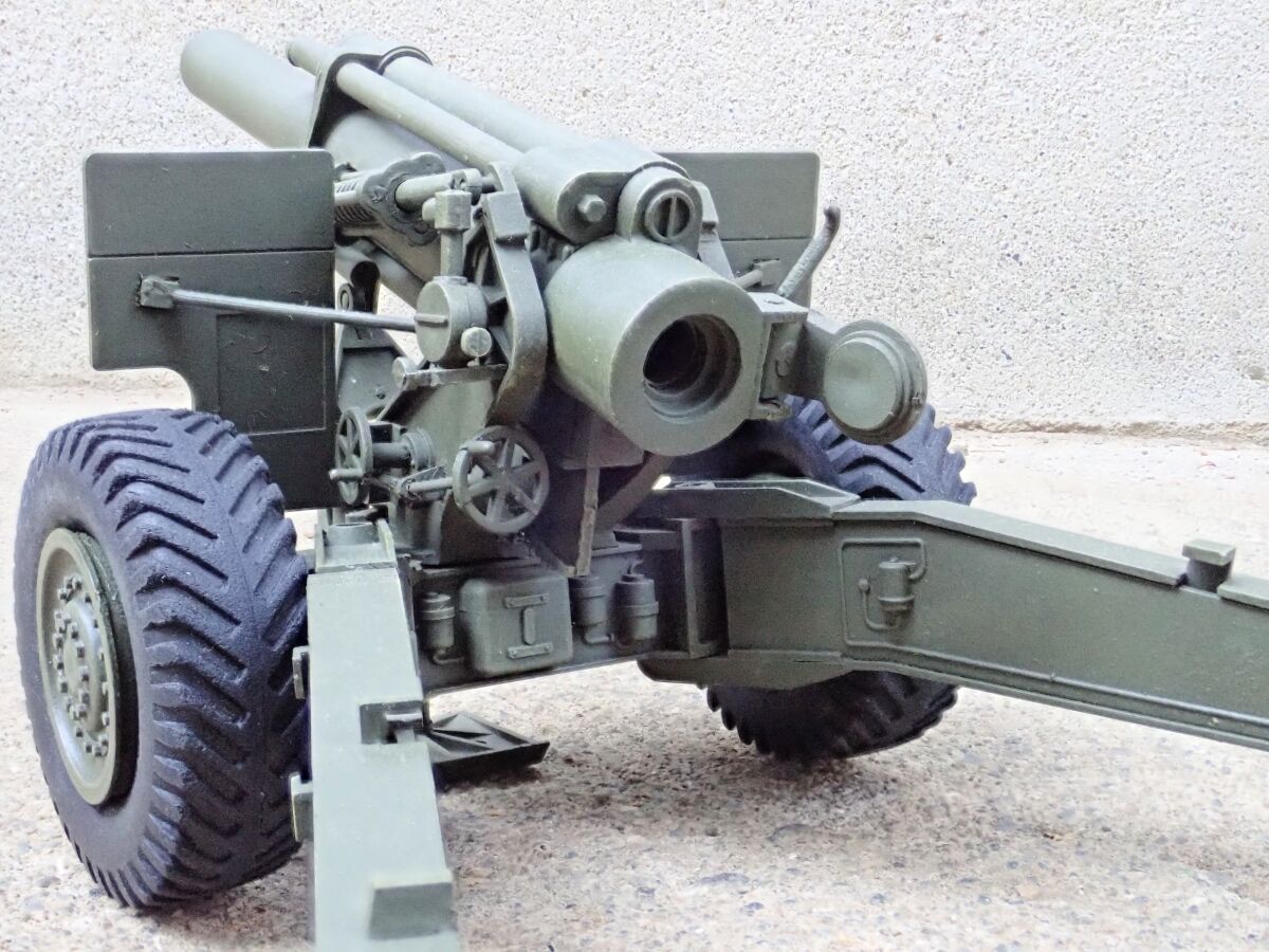 ◉M1 155mm榴弾砲 (MAX 1/35) 1975年に制作（実物写真あり