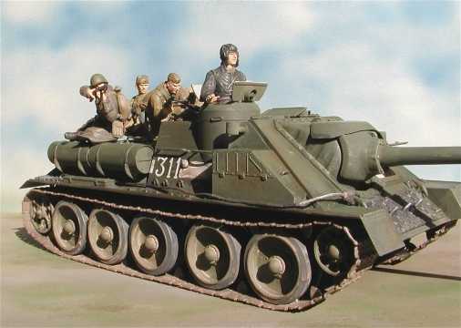 ◉SU-100（ZVEZDA 1/35）2001年12月完成 : T.M.のプラモMUSEUM