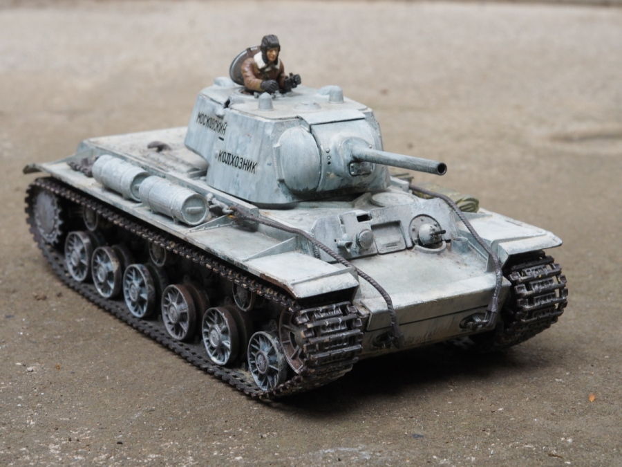 ◉KV-1C（TAMIYA 1/35 MT34）1972年に製作&レストア : T.M.の