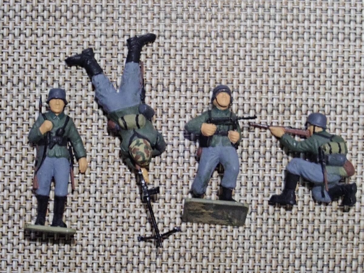 ◉ドイツ歩兵セット（TAMIYA 1/35 MM02）1970年ごろ製作＆2020年1月