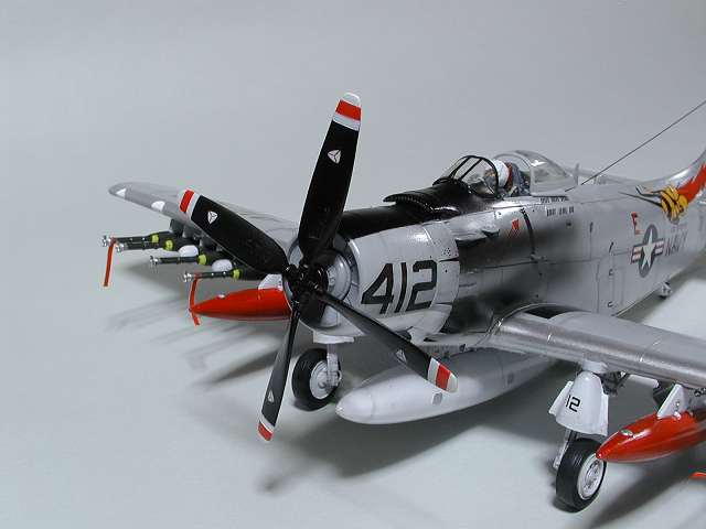 ◉A-1H スカイレイダー(MONOGRAM 1/48)2007年1月完成 : T.M.の ◉A-1H スカイレイダー(MONOGRAM 1/48)2007年1月完成 : T.M.の