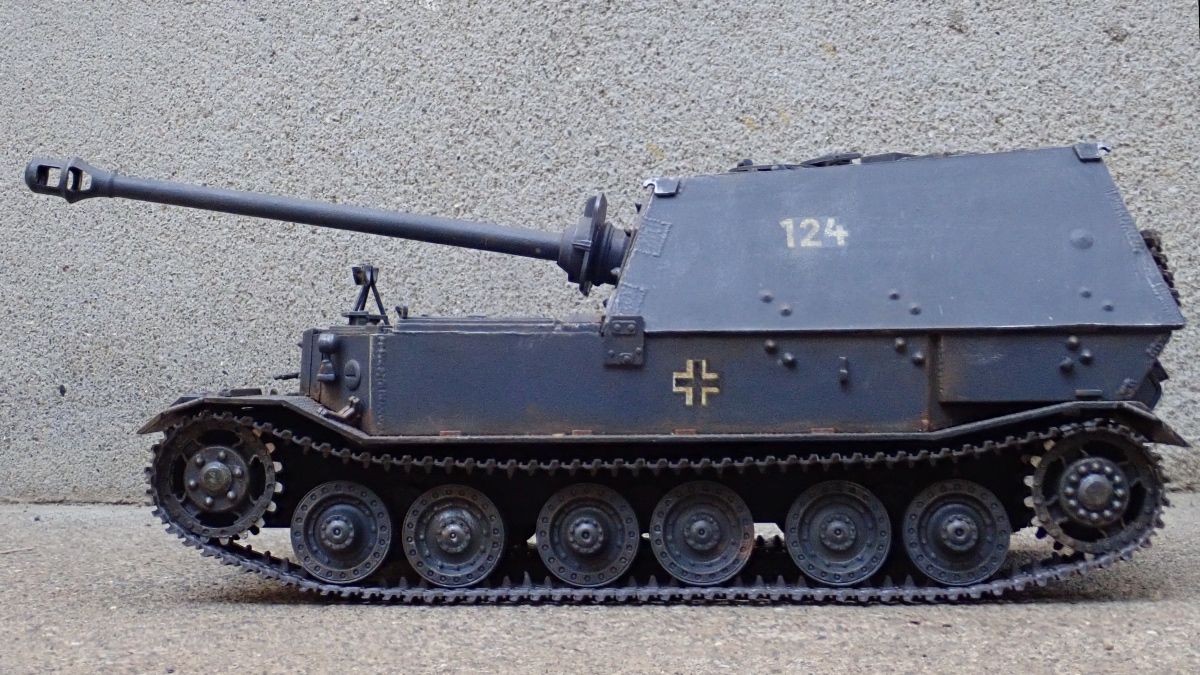 ◉エレファント駆逐戦車（NICHIMO 1/35）1976年ごろ完成 : T.M.の