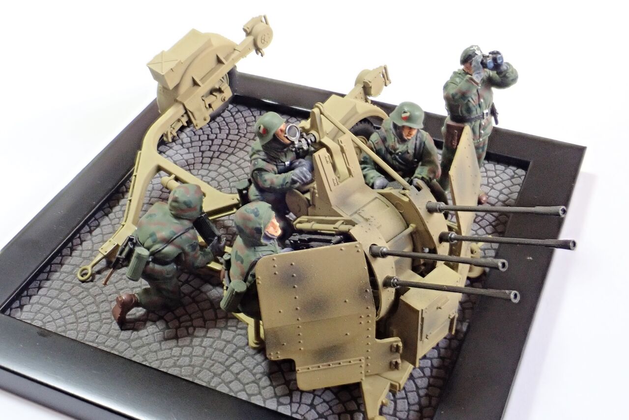◉20mm高射機関砲FLAK38 4連装（TAMIYA 1/35 MM91）＆ドイツ