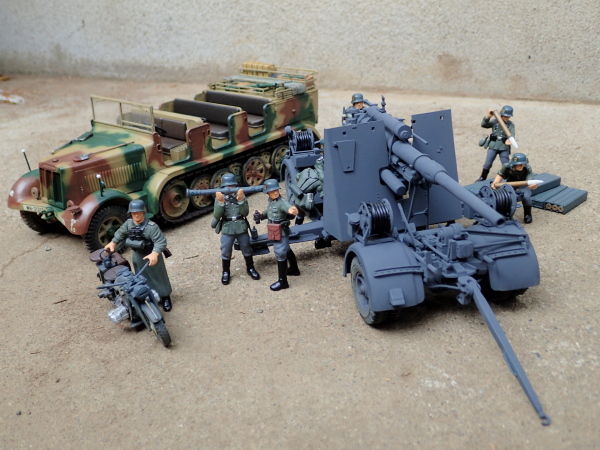 ◉88mm砲 FLAK36/37（TAMIYA 1/35 MM17）1972年製作&レストア : T.M.の