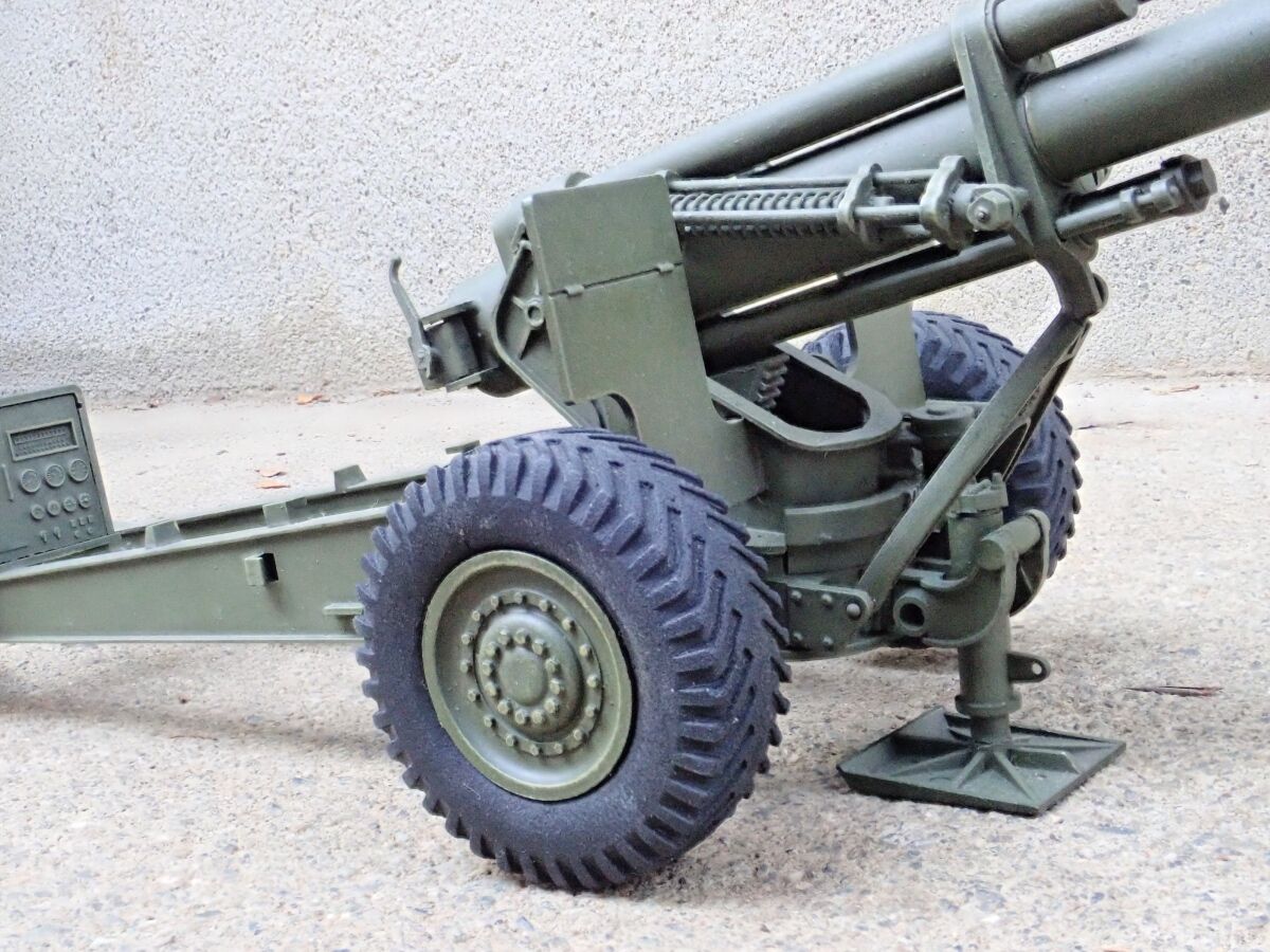 ◉M1 155mm榴弾砲 (MAX 1/35) 1975年に制作(実物写真あり ◉M1 155mm榴弾砲 (MAX 1/35) 1975年に制作(実物写真あり