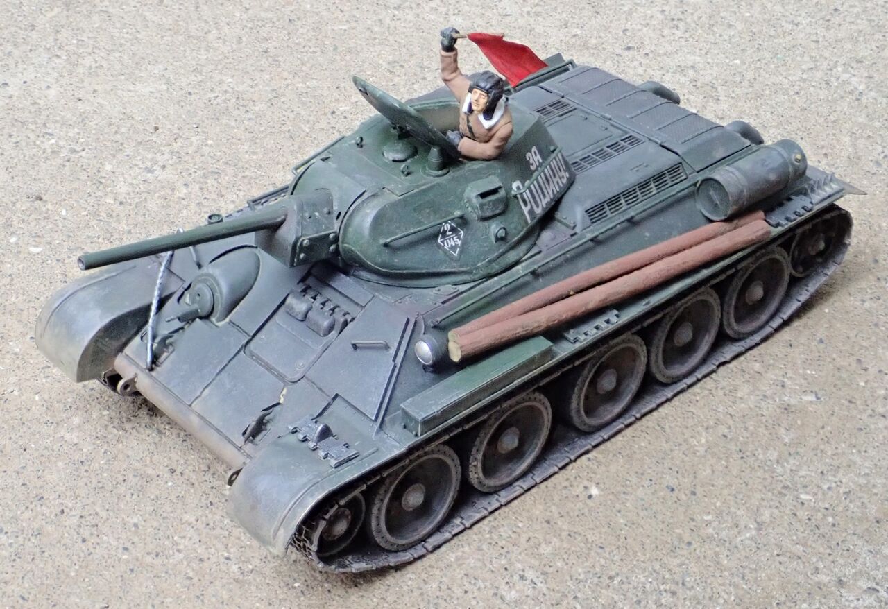◉T-34/76 1942年型(TAMIYA 1/35 MM49) 1975年3月製作・2023年 ◉T-34/76 1942年型(TAMIYA 1/35 MM49) 1975年3月製作・2023年
