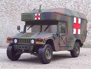田中大田中　m997 野戦救急車　GMC CCKWセット ◉M997 野戦救急車（ACADEMY 1/35）2000年12月完成 : T.M.のプラモMUSEUM
