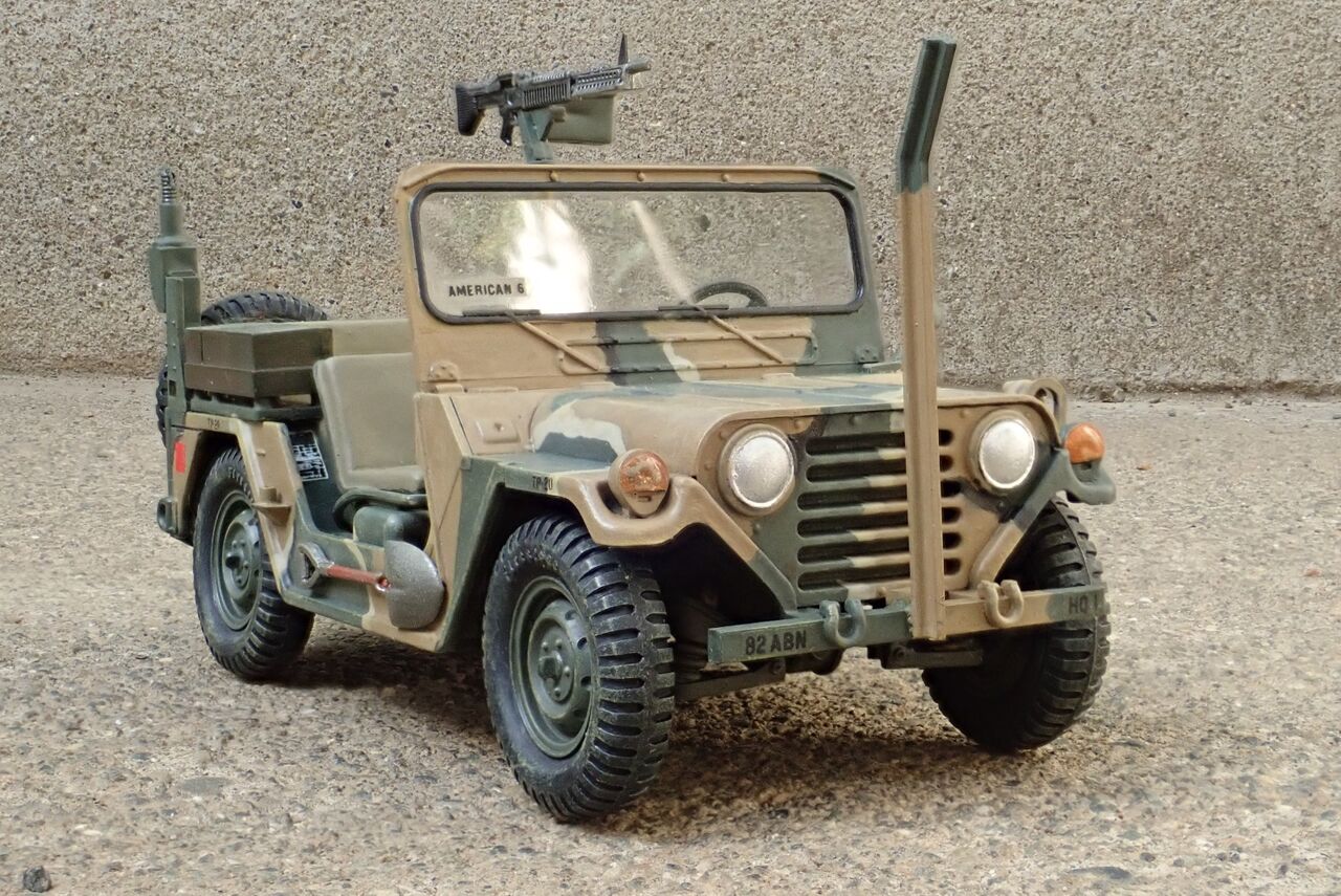 ◉M151A2 FORD MAT（TAMIYA 1/35 MM123） 1980年代中頃に製作し、約40