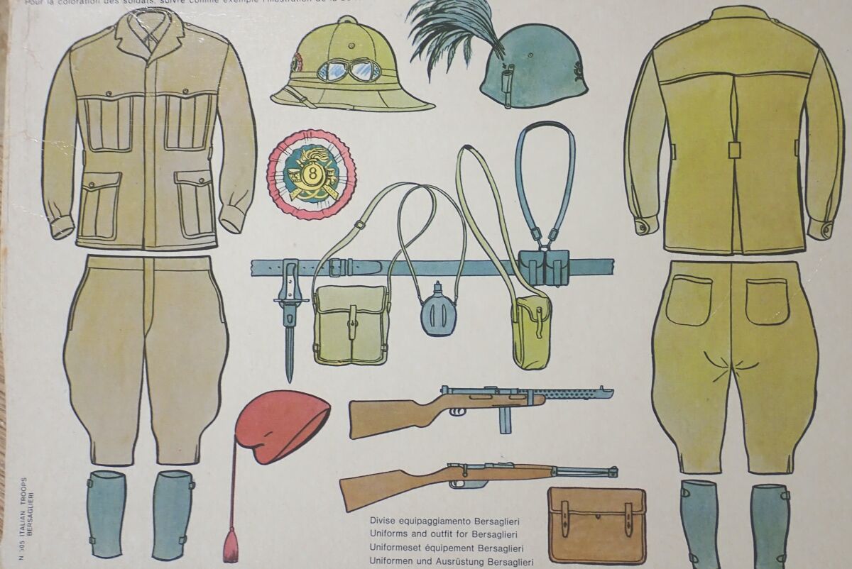 WW2 イタリア軍 サハリアーナ軍服 ベルサリエリ仕様 レプリカ