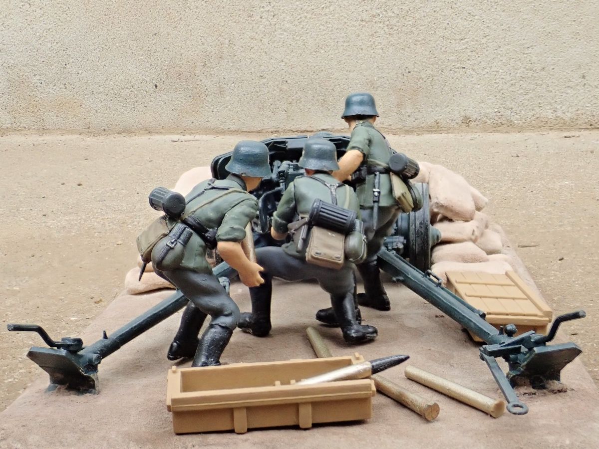 ◉PAK40L46 75mm対戦車砲（TAMIYA 1/35 MM47）1975年製作 : T.M.