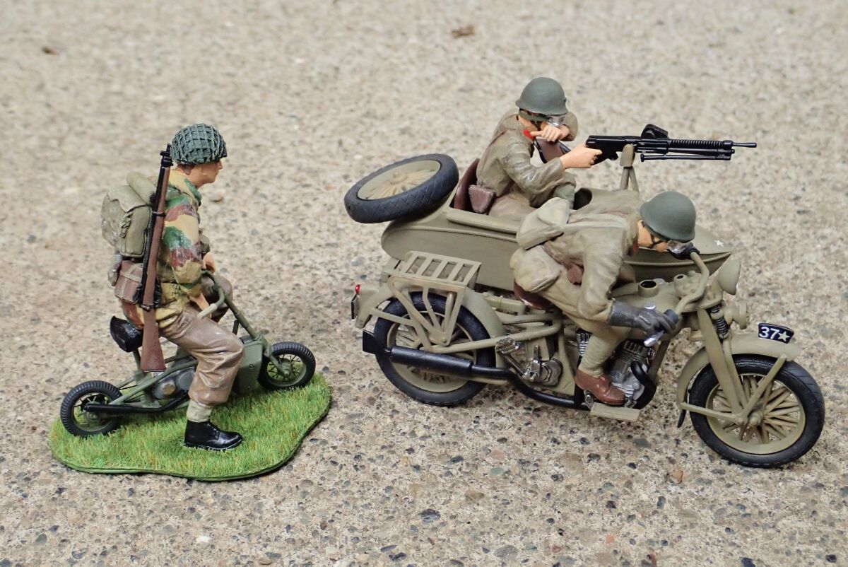 完璧主義 ◉イギリス軍空挺兵 小型オートバイセット(TAMIYA 1/35 MM337 自動車