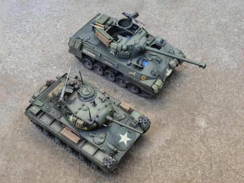 ◉M24チャーフィー 戦後型（ITALERI 1/35）1980年代に製作