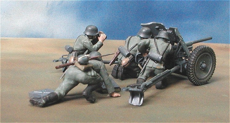◉37mm対戦車砲（TAMIYA 1/35 MM35）1974年製作 : T.M.のプラモ