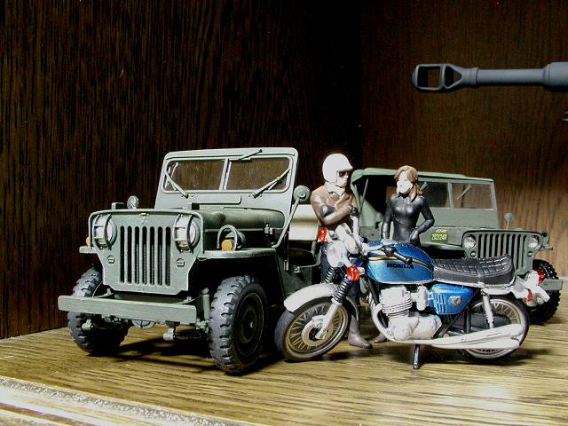 ◉三菱ジープCJ3B-J4A（OKUNO&TAMIYA 1/35）2004年7月完成 : T.M.の