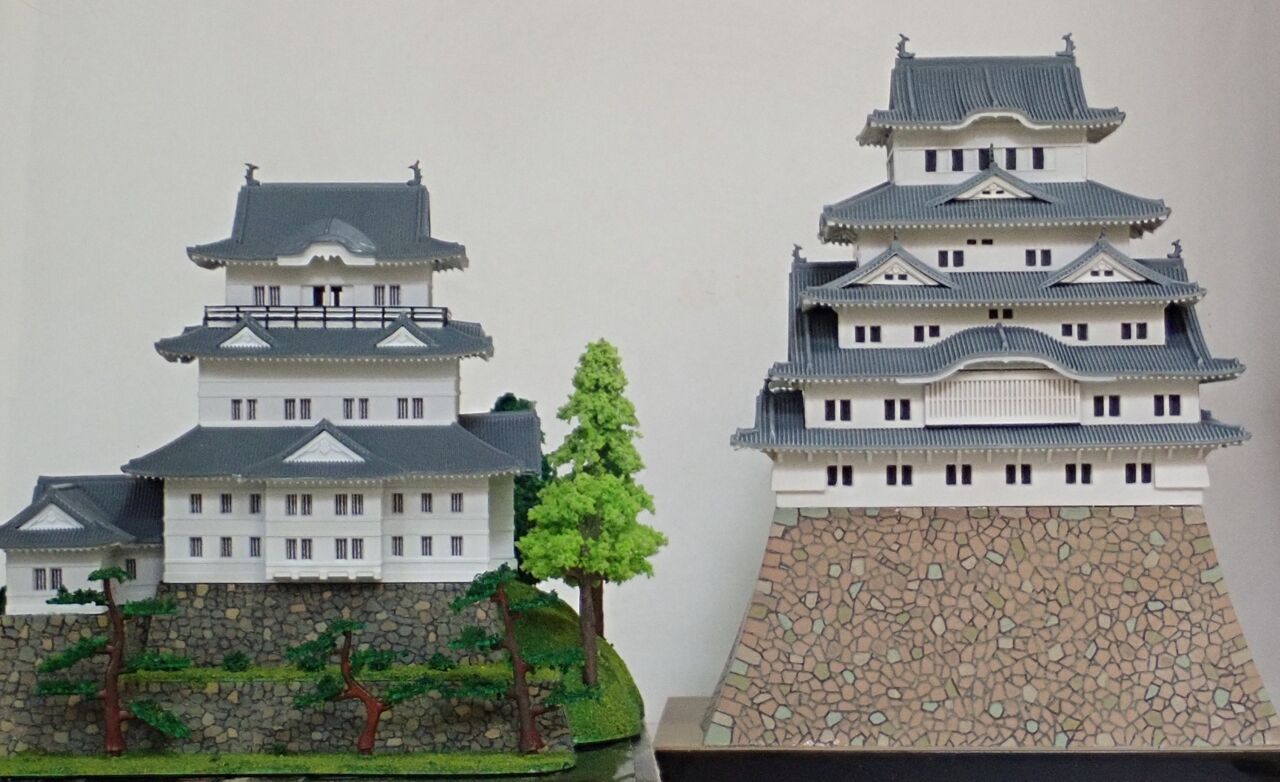◉小田原城（ DOYUSHA 1/350） 2024年4月に54年ぶりに製作して完成