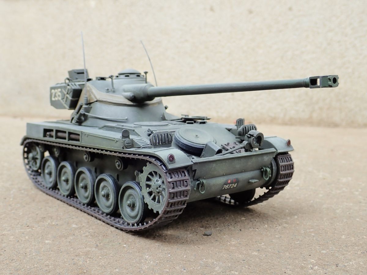 ◉AMX13 75 ロケットランチャー(GUNZE/HELLER 1/35)1980年代に製作&レストア : T.M.のプラモMUSEUM ◉AMX13 75 ロケットランチャー(GUNZE/HELLER 1/35)1980年代に製作&レストア : T.M.のプラモMUSEUM