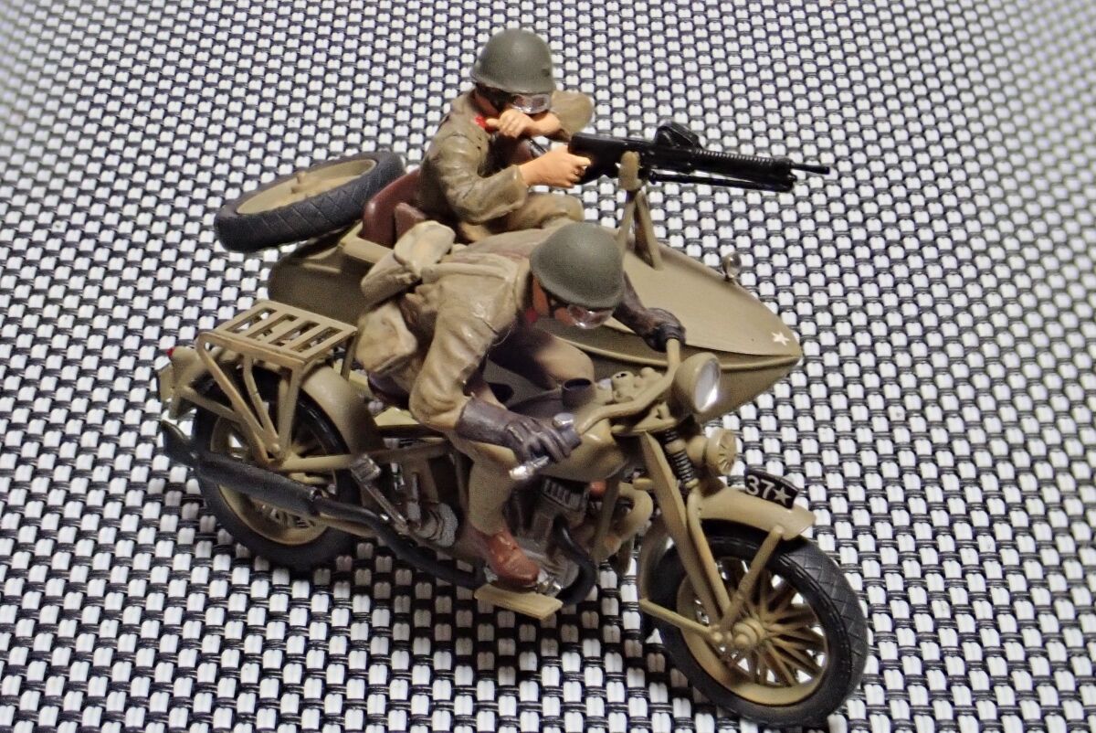 ▶︎九七式側車付自動二輪車 陸王（PIT-ROAD 1/35）の製作過程2