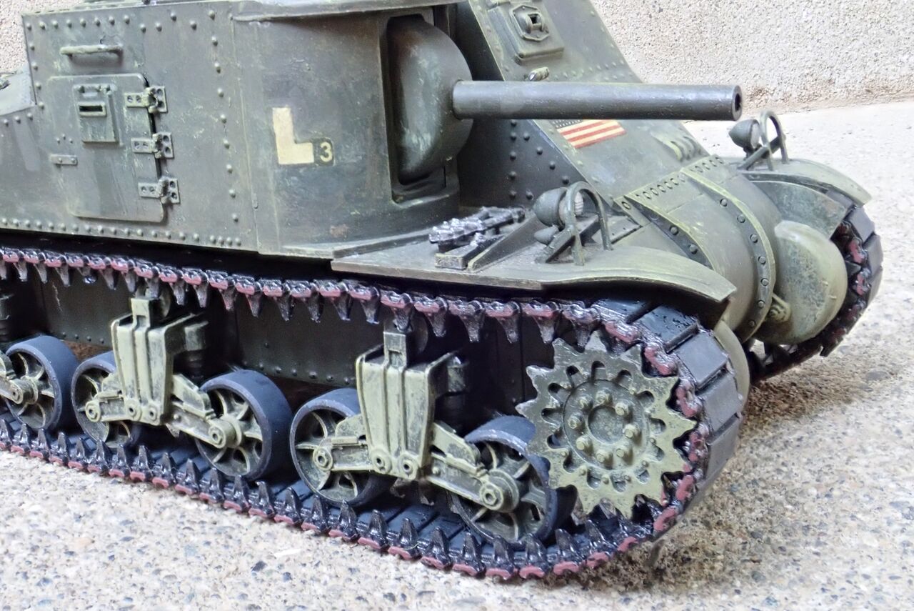 ◉M3リー中戦車（TAMIYA 1/35 MM39）1974年製作・2023年7月レストア