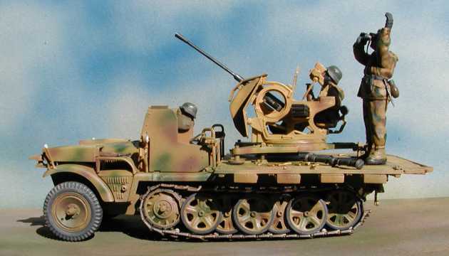 ◉1トンハーフトラック20mm高射機関砲搭載型（ITALERI 1/35）2001年12
