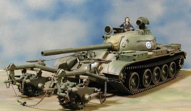 ◉T55 マインローラ装備型(TRUMPETER 1/35)2002年3月完成 ◉T55 マインローラ装備型(TRUMPETER 1/35)2002年3月完成