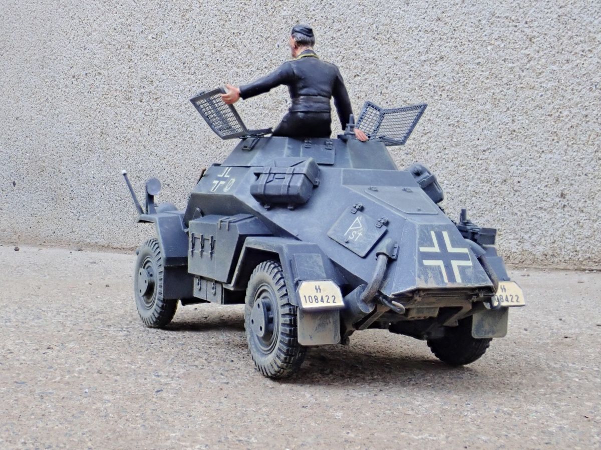 ◉4輪装甲車 sdkfz222（TAMIYA 1/35 MM51）1975年製作 : T.M.の
