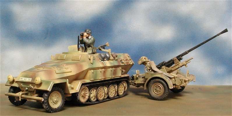 ハーフトラック装甲タイプ 戦車　プラモデル ◉sdkfz251/1 ハーフトラック（NITTO 1/35）2003年12月完成 : T.M.の